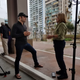 David Begnaud interviews San Juan Mayor Carmen Yulín in Puerto Rico. (Credit: Gilad Thaler, CBS)